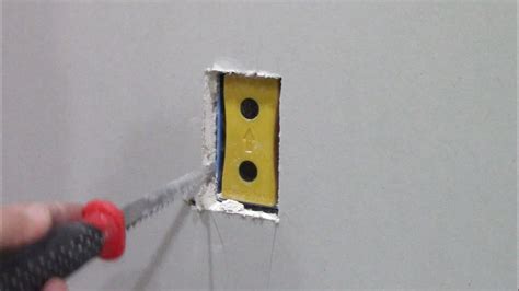 how to cut out electrical boxes in plywood|cutting electrical box receptacles.